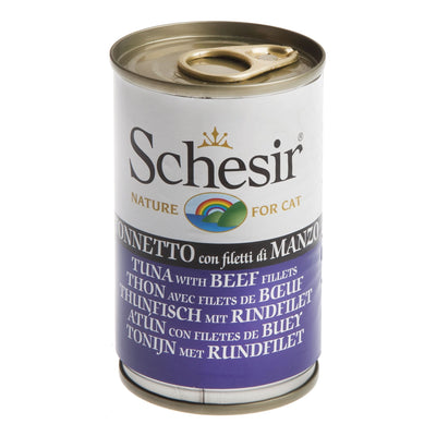 Schesir cat filetto tonnetto con manzo 140 g