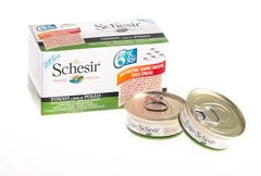 Schesir cat filetti tonnetto con pollo multipack 6x50 g