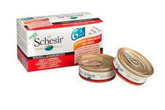 Schesir cat tonnetto con gamberetti multipack 6x50 g