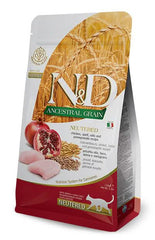 N&d low ancestral grain cat chicken & pomegranate neutered 5 kg
