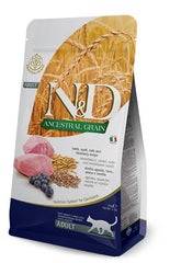N&D Low Ancestral Grain Cat Lamb & Blueberry Adult 5 kg