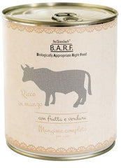 Barf cane trito di manzo con frutta e verdura 800 g