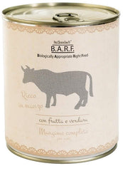 Barf cane trito di manzo con frutta e verdura 800 g