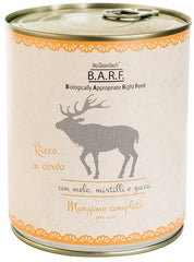 Barf cane trito di cervo con mele mirtilli e zucca 800 g