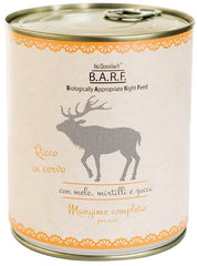 Barf cane trito di cervo con mele mirtilli e zucca 800 g