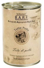 Barf mangime complementare per cani e gatti tutto pollo trito di pollo 400 g