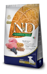 N&d low grain dog lamb & blueberry puppy mini 7 kg