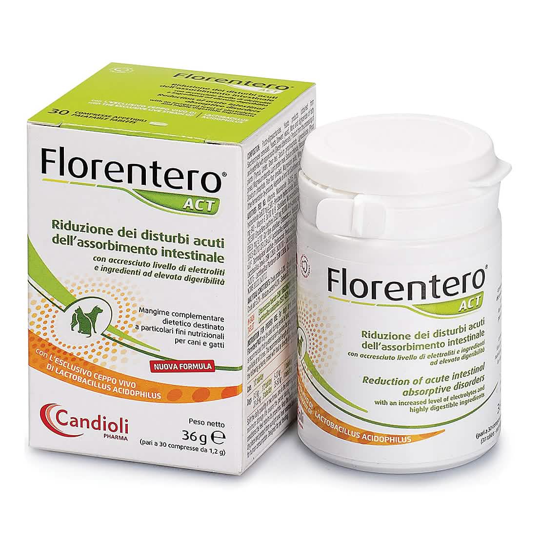 Florentero Act Candioli 30 compresse appetibili per cani e gatti - barattolo