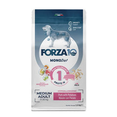 Forza10 medium diet low maiale con patate 12 kg crocchette per cani