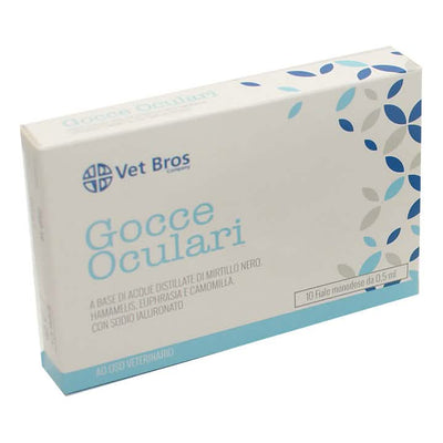 Vet bros soluzione salina sterile oftalmica ad uso veterinario 10 fiale da 5 ml - Scodinzolando