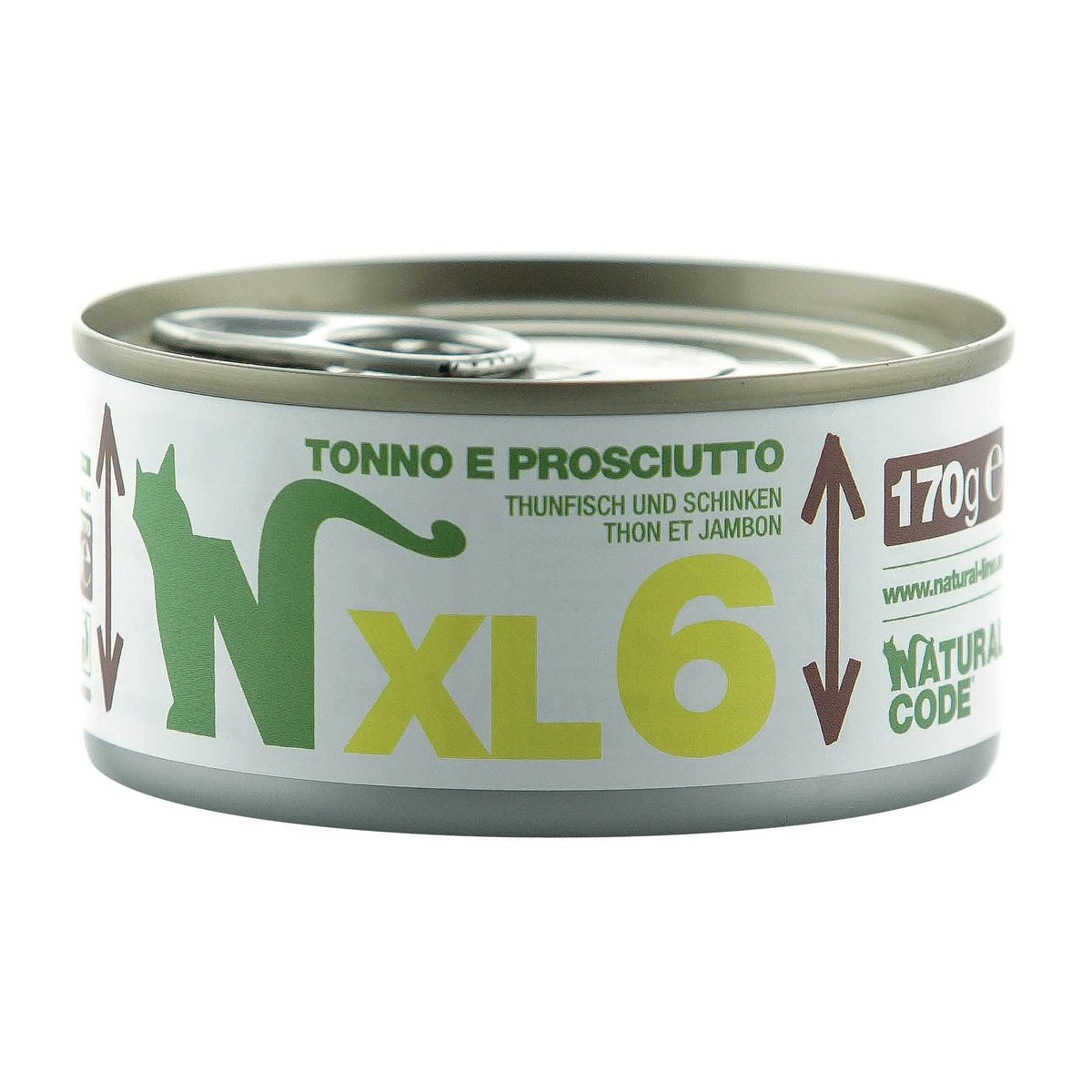 Natural code xl6 tonno e prosciutto