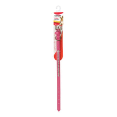 Collare con strass pelle fuxia 12 x 380 mm