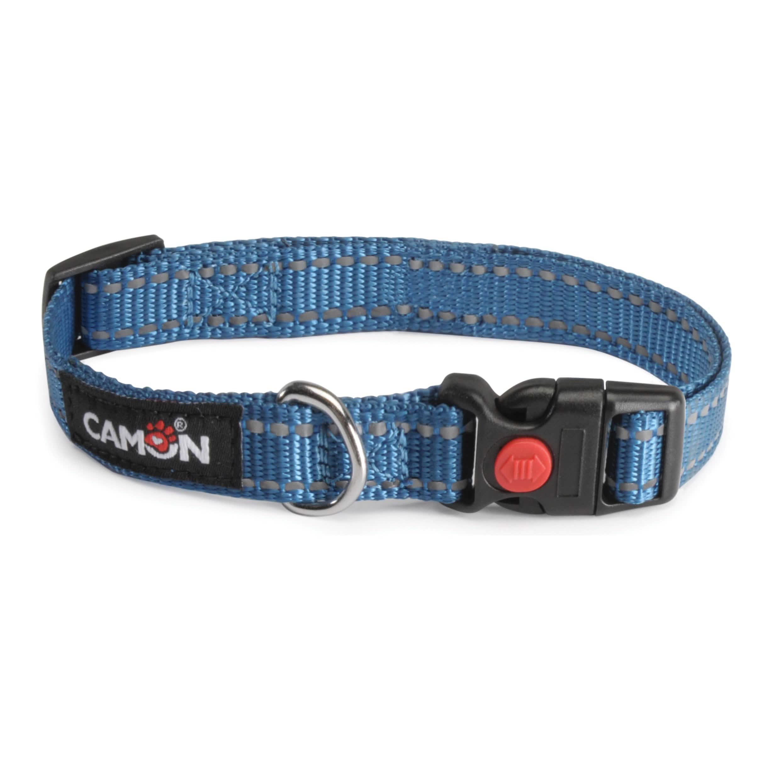 Collare lowtension reflex blu 15 mm x 26/40 cm - Scodinzolando