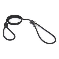 Guinzaglio a strangolo in corda e nylon nero 8 x 1750 mm