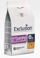 Exclusion monoprotein veterinary diet formula dog hypoallergenic duck and potato medium/large 12 kg dry