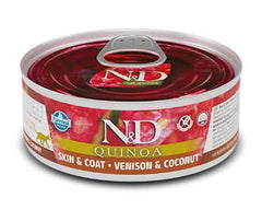 N&d cat quinoa skin & coat venison & coconut 80 g