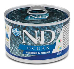 N&d dog ocean herring & shrimps 140 g