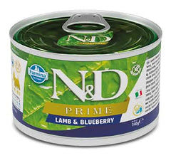 N&d dog prime lamb & blueberry 140 g