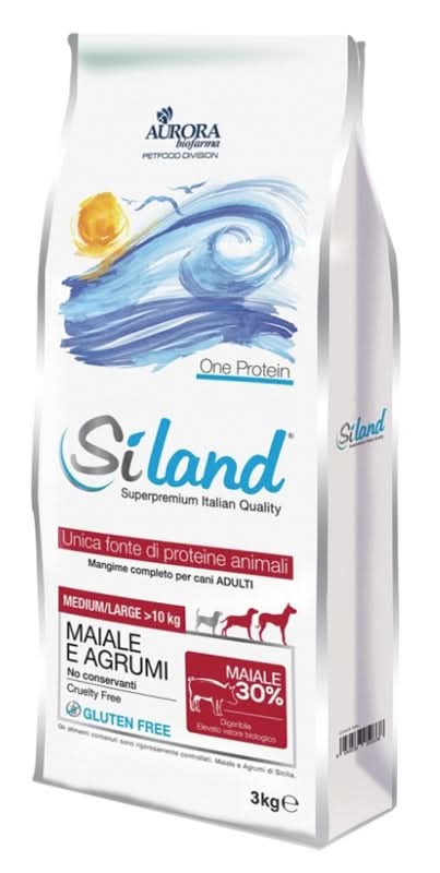 Siland adult medium/large maiale/agrumi 3 kg - Scodinzolando