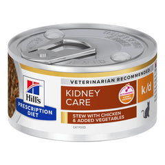 Prescription diet feline k/d kidney care chicken & vegetables stew 82 g