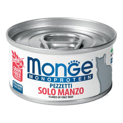 Monge cat monoproteico solo manzo sfilaccetti 80 g