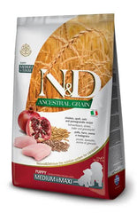 N&d dog ancestral chicken&pomegranate puppy medium maxi 2,5 kg