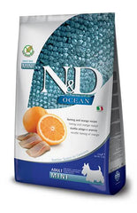 N&d ocean dog herring&orange adult mini 800 g
