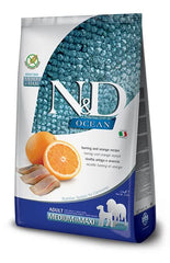 N&d ocean dog herring&orange adult medium maxi 12 kg