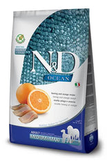 N&d ocean dog herring&orange adult medium maxi 12 kg