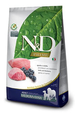 N&d prime dog lamb&blueberry adult medium maxi 12 kg