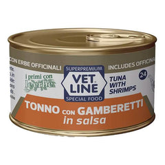 Vet line gatto tonno/gamberi salsa 70 g