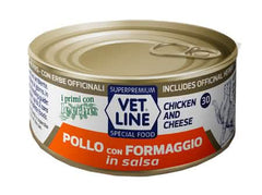 Vet line gatto pollo/formaggio salsa 70 g