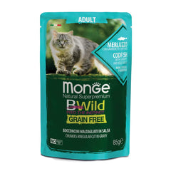 Monge bwild busta adult merluzzo/gamberetti/ortaggi 85 g