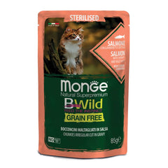 Monge bwild busta sterilised salmone/gamberetti/ortaggi 85 g