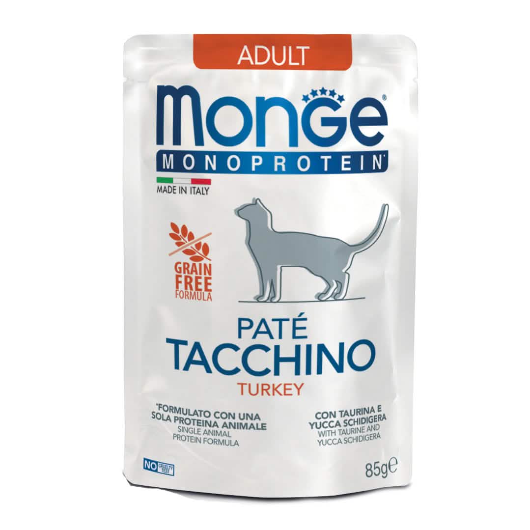 Monge busta monoporzione cat adult pate tacchino 85 g