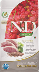 N&d quinoa cat duck broccoli asparagus neutered adult 1,5 kg