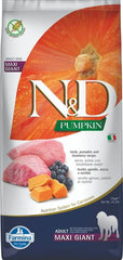 N&d pumpkin dog agnello e mirtillo adult maxi giant 12 kg