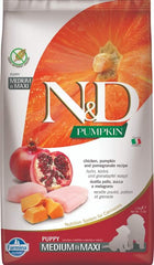 N&d pumpkin dog pollo e melograno puppy medium/max 2,5 kg