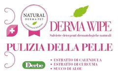 Natural derma pet salviette dermawipe 15 pezzi
