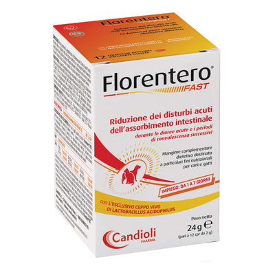Florentero Fast Candioli barattolo da 12 compresse appetibili per cani e gatti