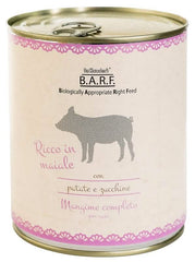 Barf cane trito di maiale con patate e zucchine 800 g