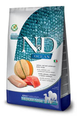 N&d ocean dog salmone merluzzo cantalopo adult med/max kg 12