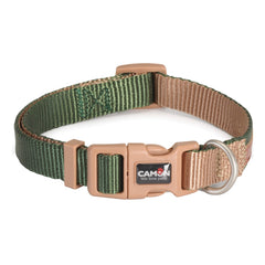 Collare regolabile doublepremium verde/ecru 10x200 300 mm