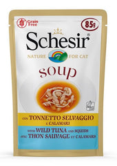 Schesir cat soup tonno calamari 85g
