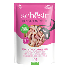 Schesir cat tonno pollo prosciutto 85g