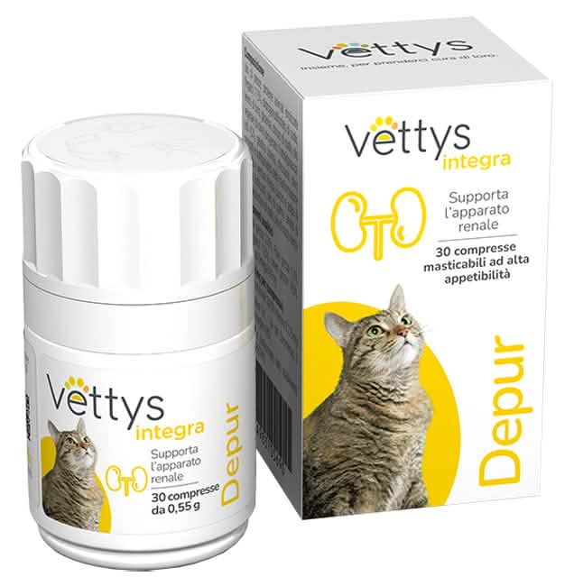 Vettys integra depur gatto 30 compresse masticabili - Scodinzolando