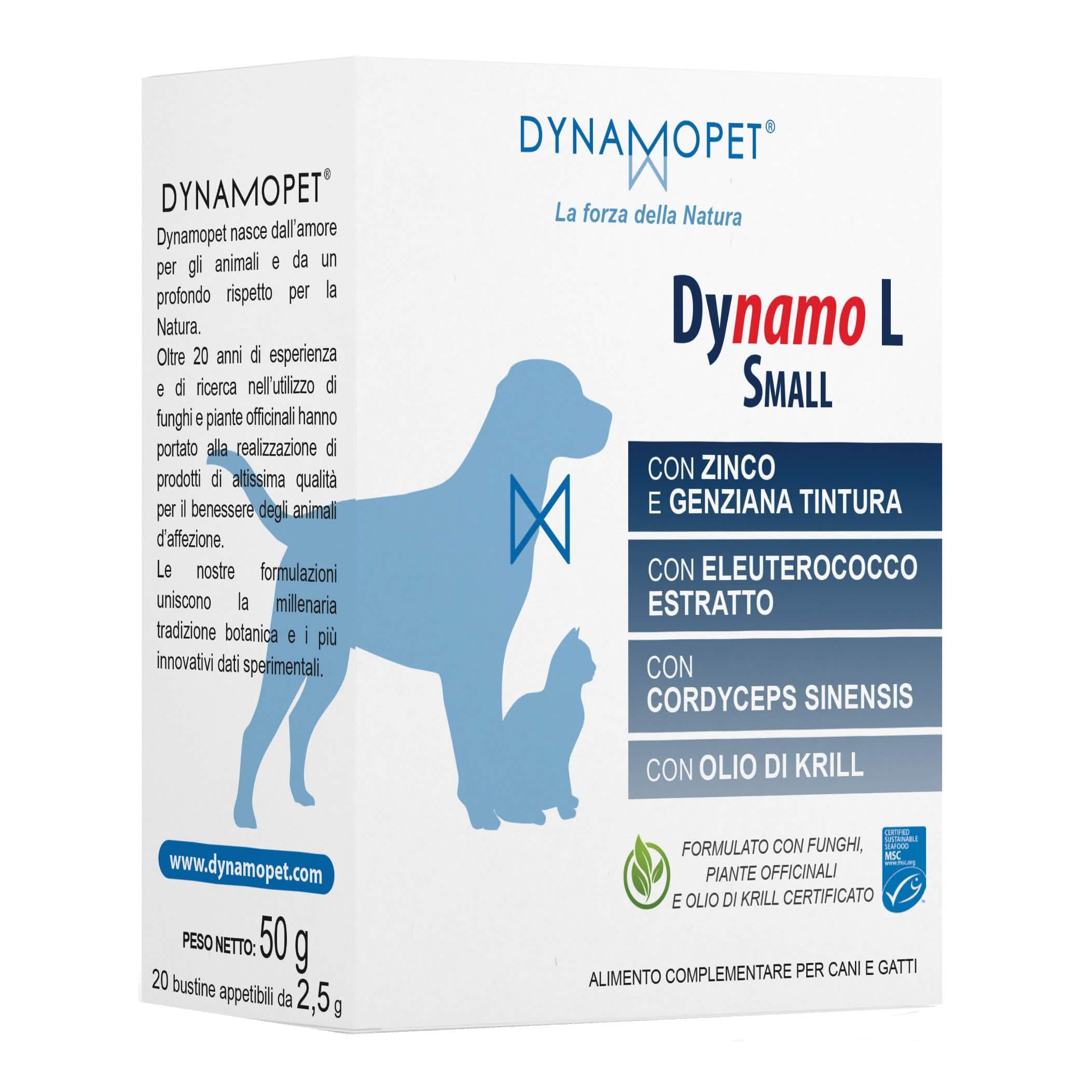 Dynamo l small 20 bustine appetibili da 2,5 g - Scodinzolando