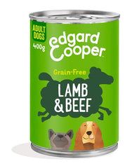 Edgard&cooper dog e adult lamb beef 400 g