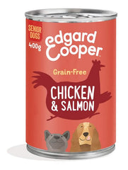 Edgard&cooper dog e senior chicken salmon 400 g