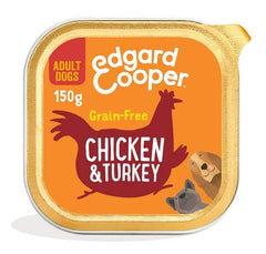 Edgard&cooper dog e adult chicken turkey 150 g